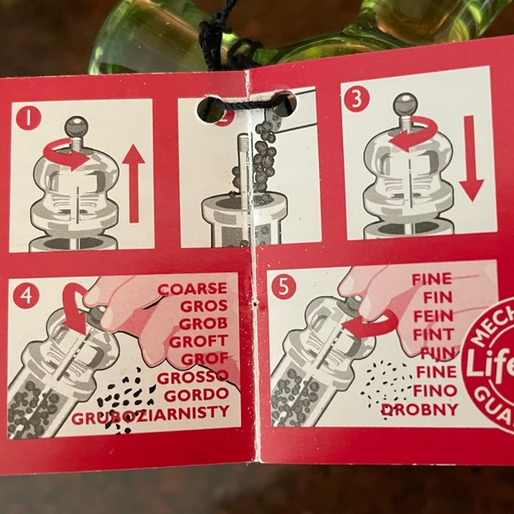 Cole & Mason Acrylic Pepper Mill NWT Orange Blue or Green Price is for 3 Mills - Picture 8 of 8